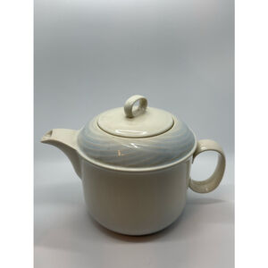 Vintage International Japan Teapot w Top White Blue